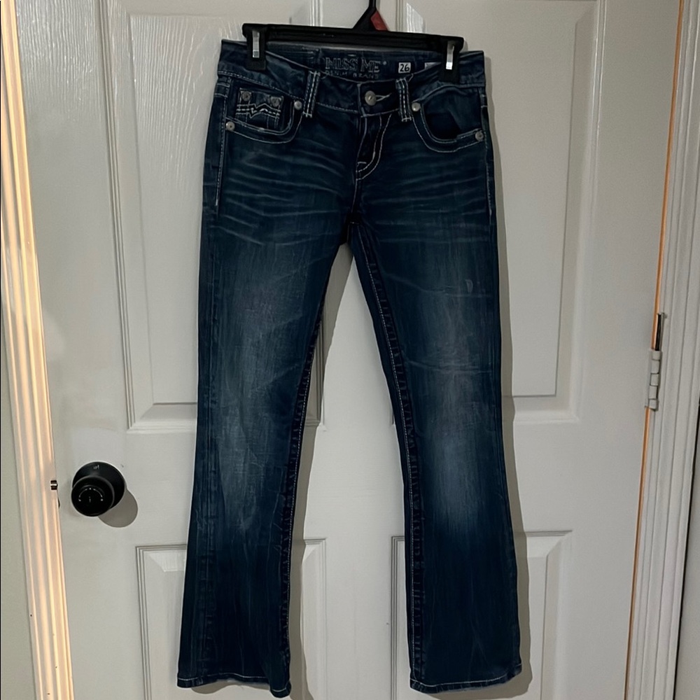 Miss Me Dark Blue Denim Jeans